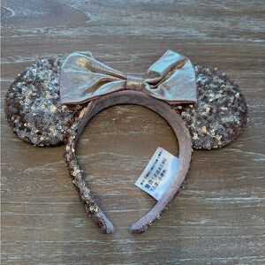 Disney Shimmering Rose Gold Sequin Ears Headband